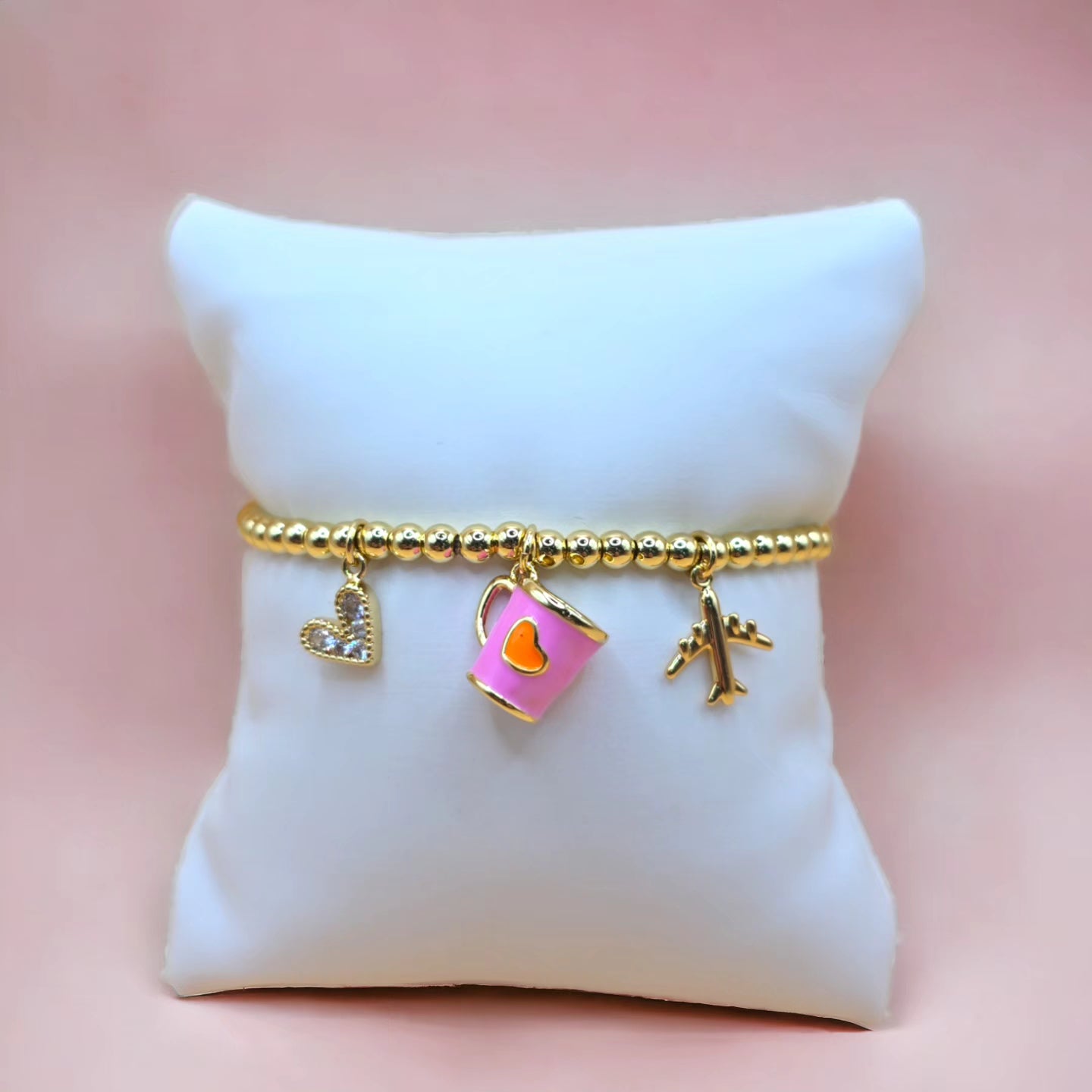 Beads Bracelet with charms