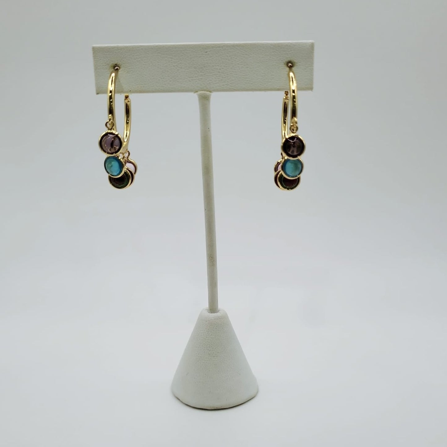 Colorful Drops medium Hoops