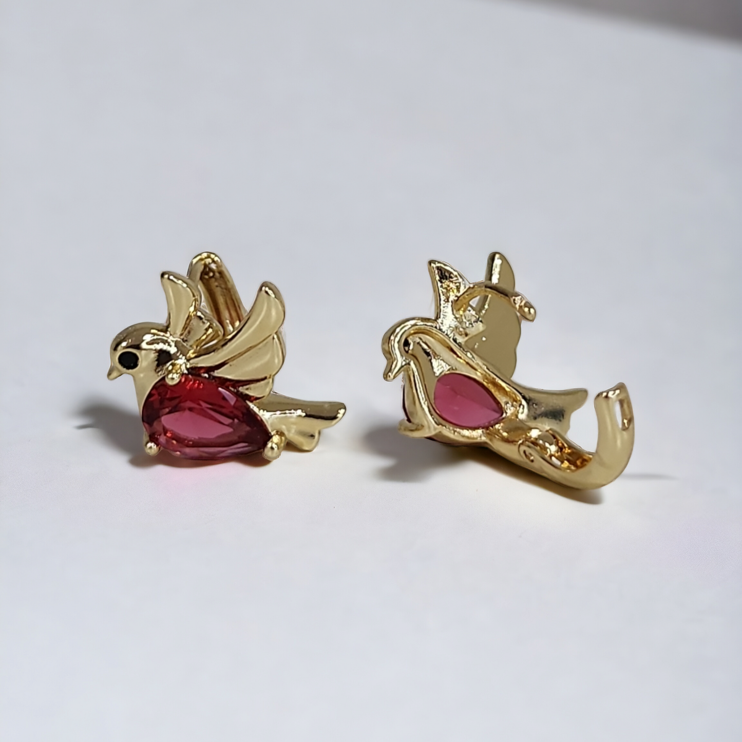 Pink Pigeon Medium Size Hoops