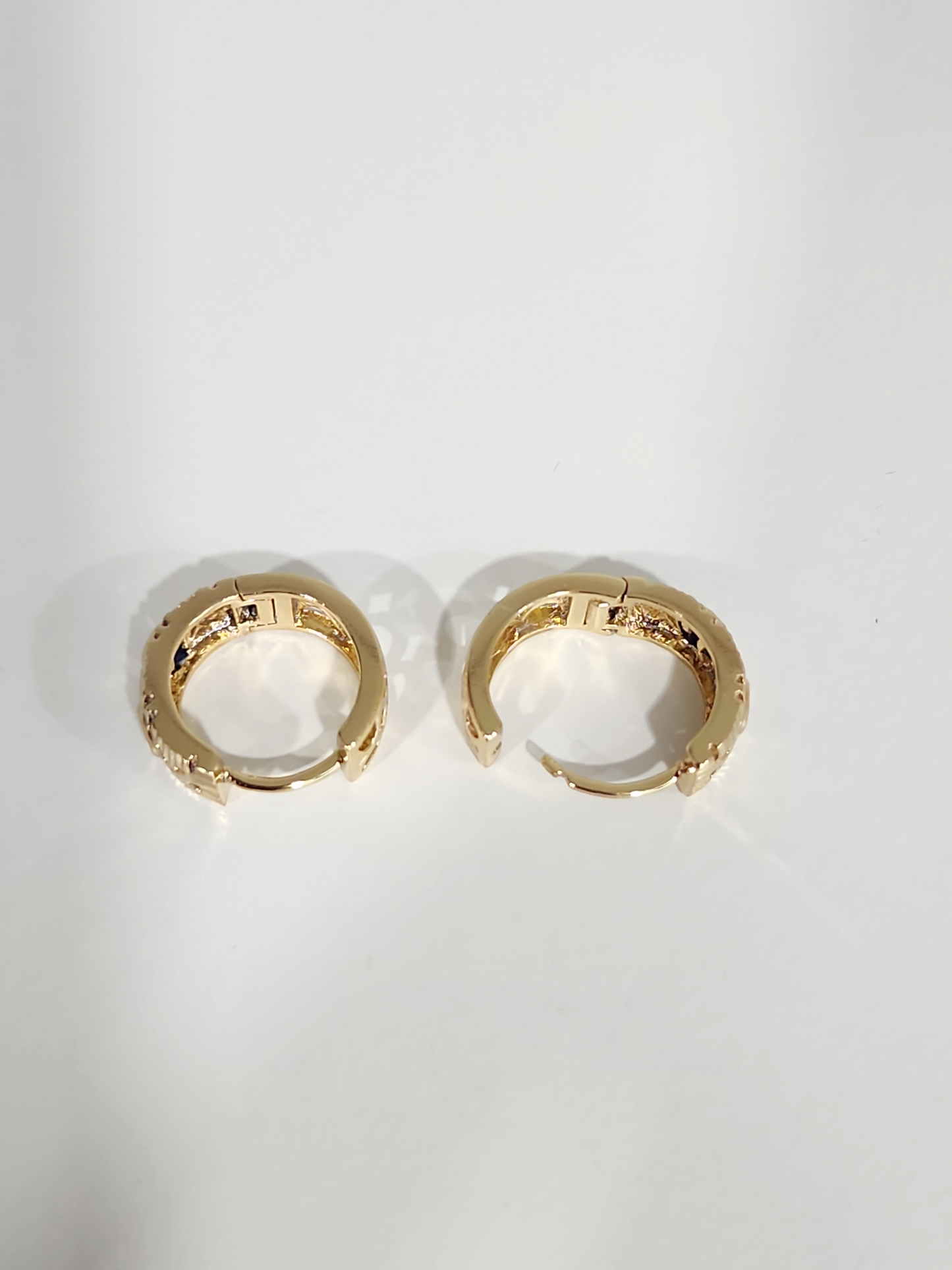 Blue Stone Hoops