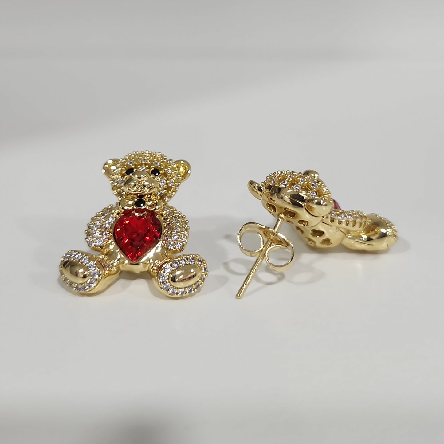 My Golden Bear Medium Size Stud Earrings