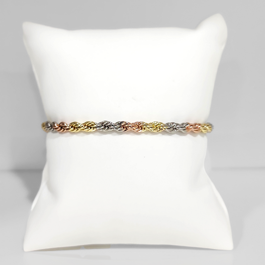 Twisted 3 Tones Bracelet