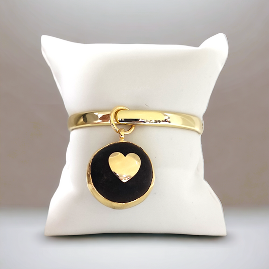 Ojo de buey with Heart bangle