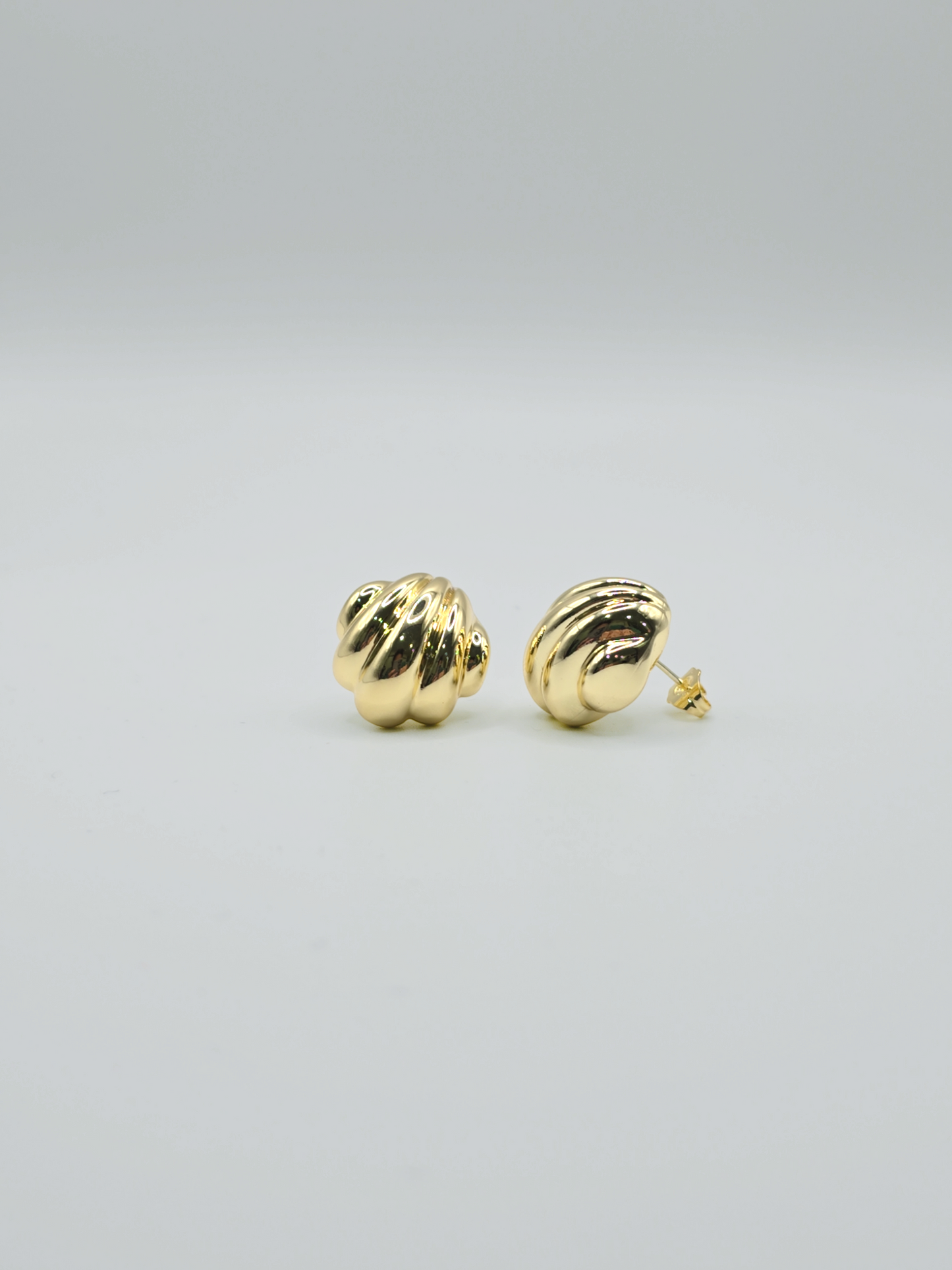 Shell stud earrings