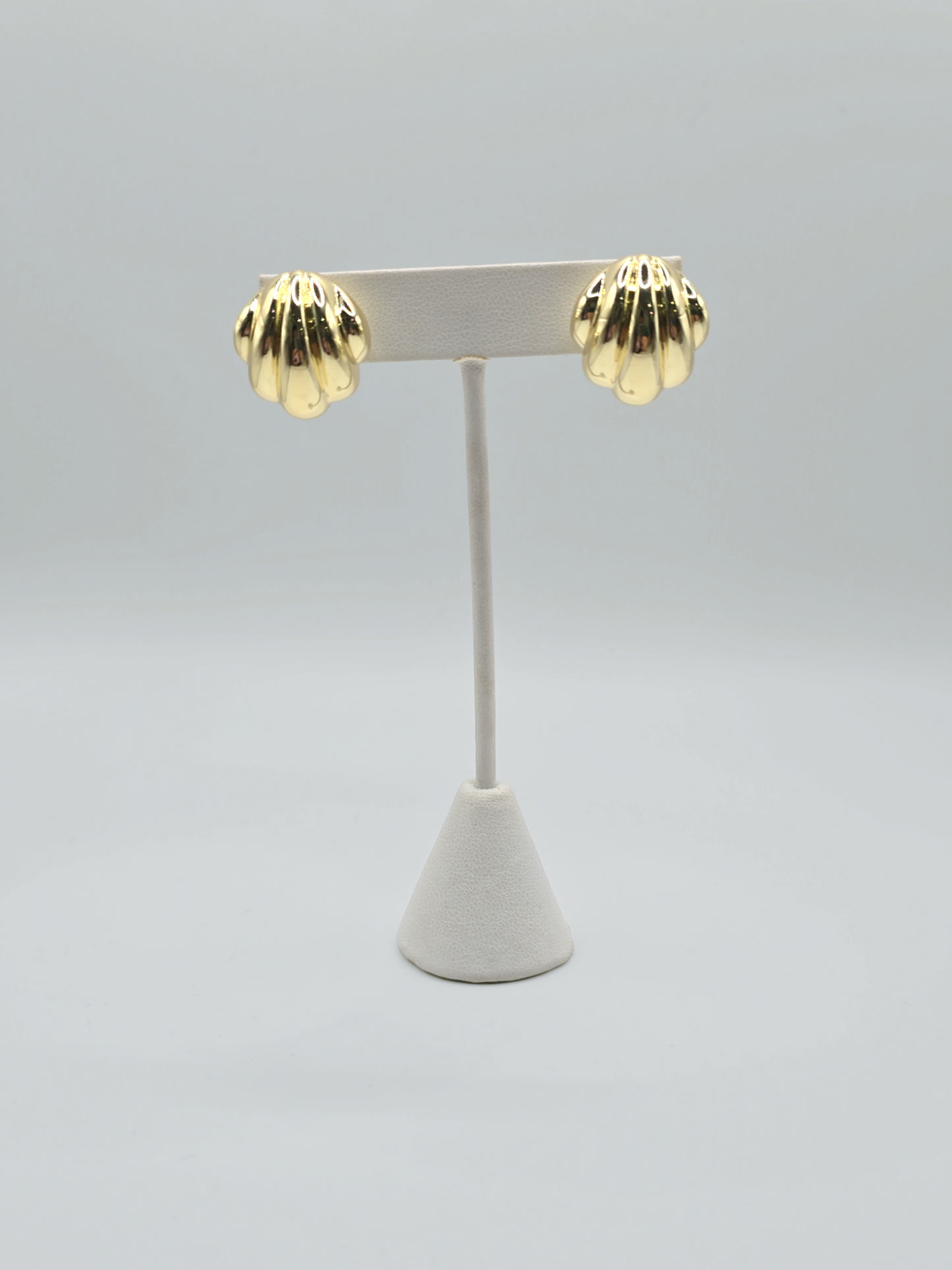 Shell stud earrings