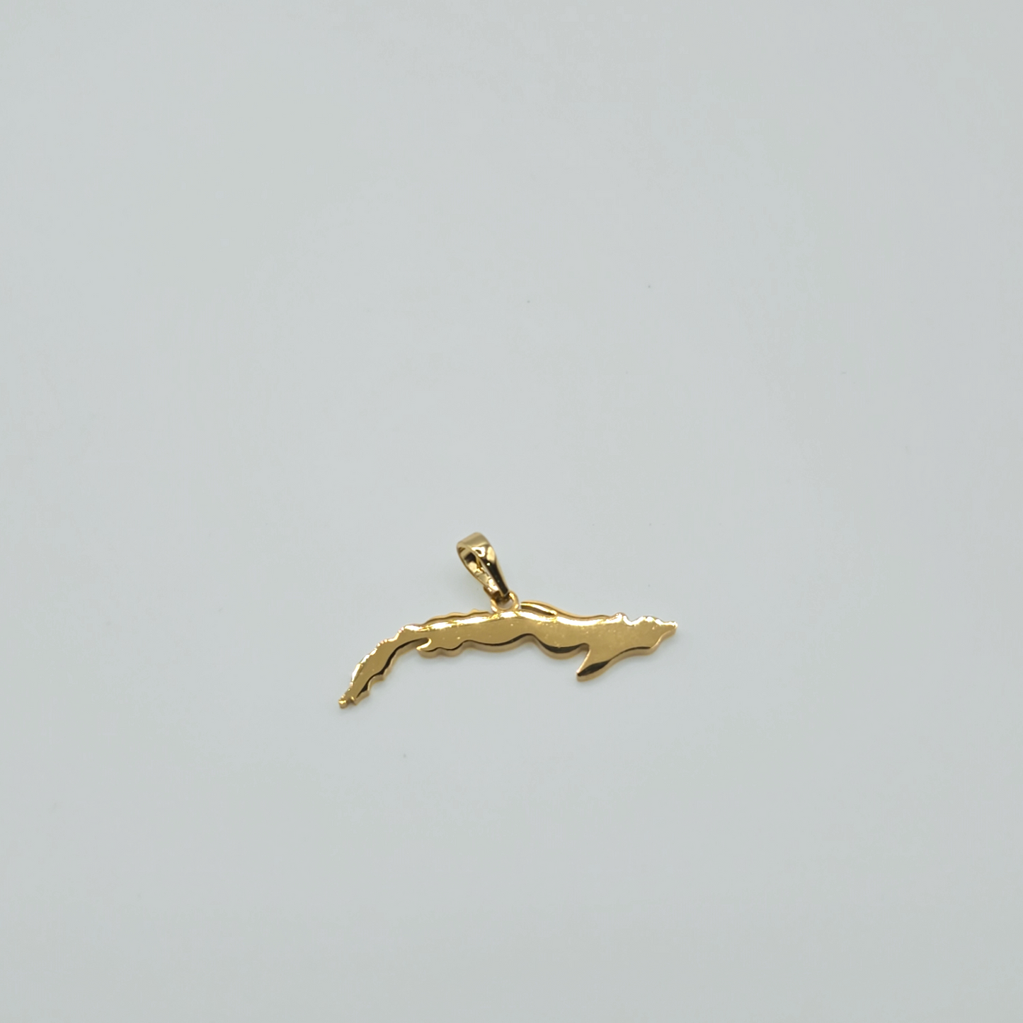 Cuba Map Golden Charm