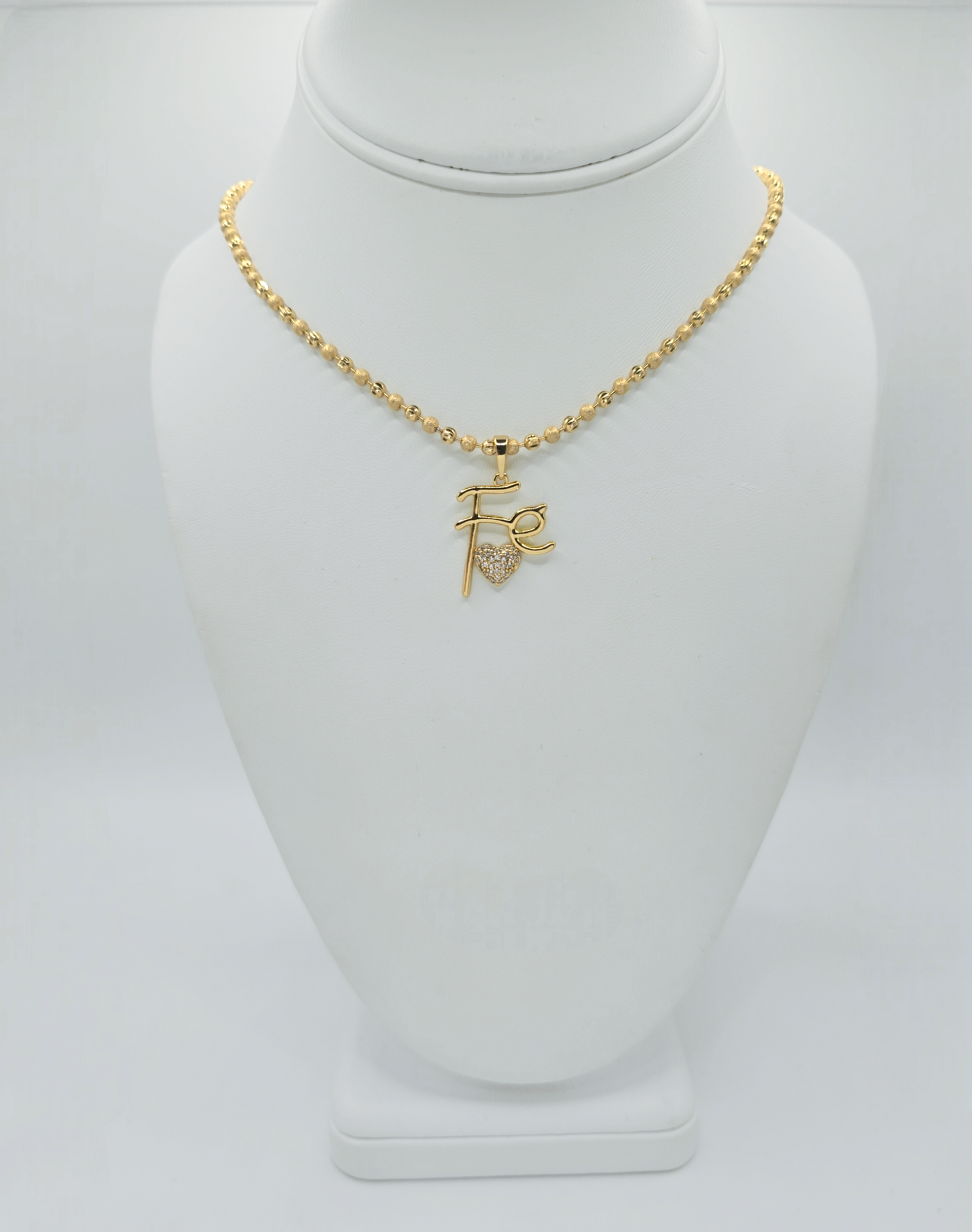Mini balin Necklace with Fe Oendant