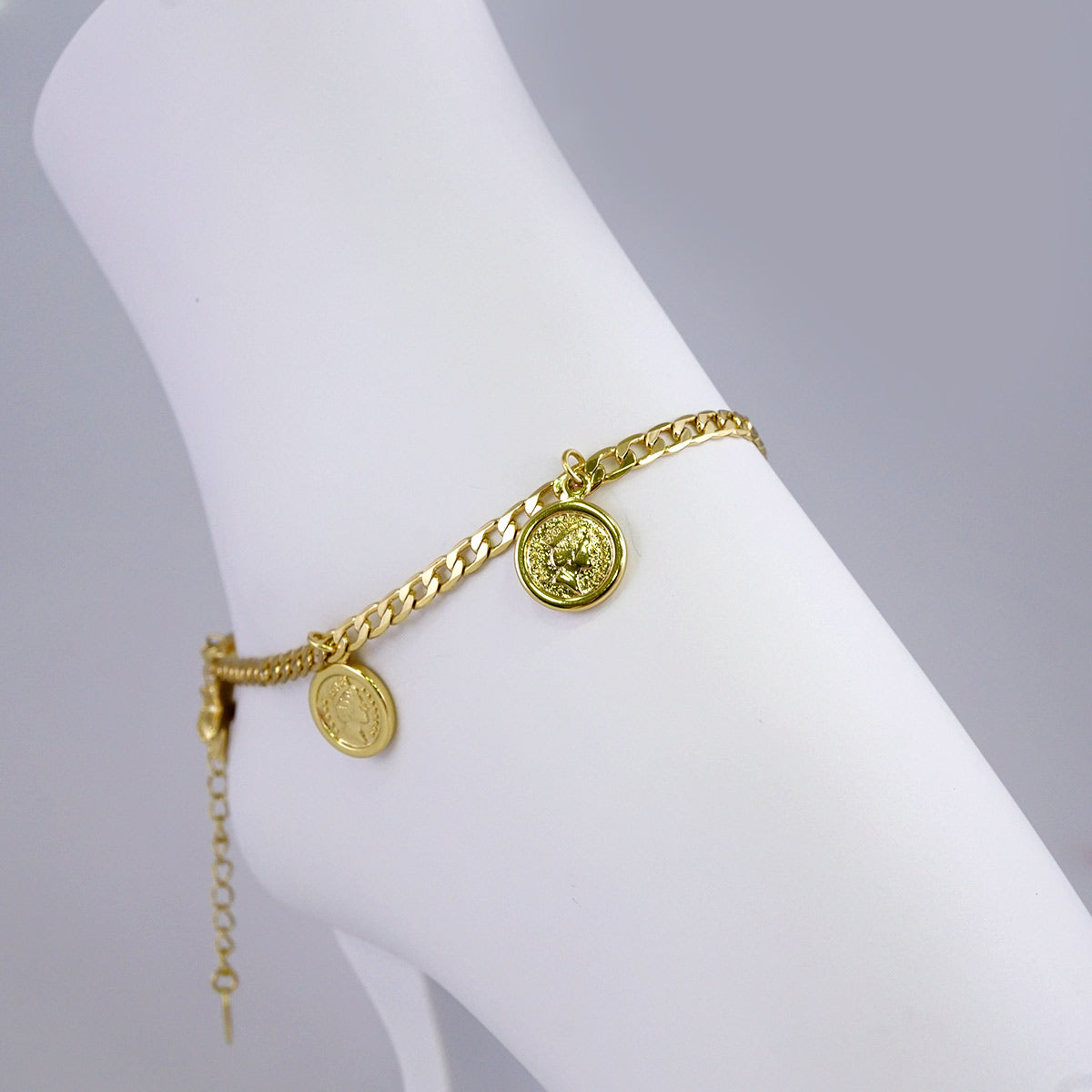 Anklet with charms (W 4mm)