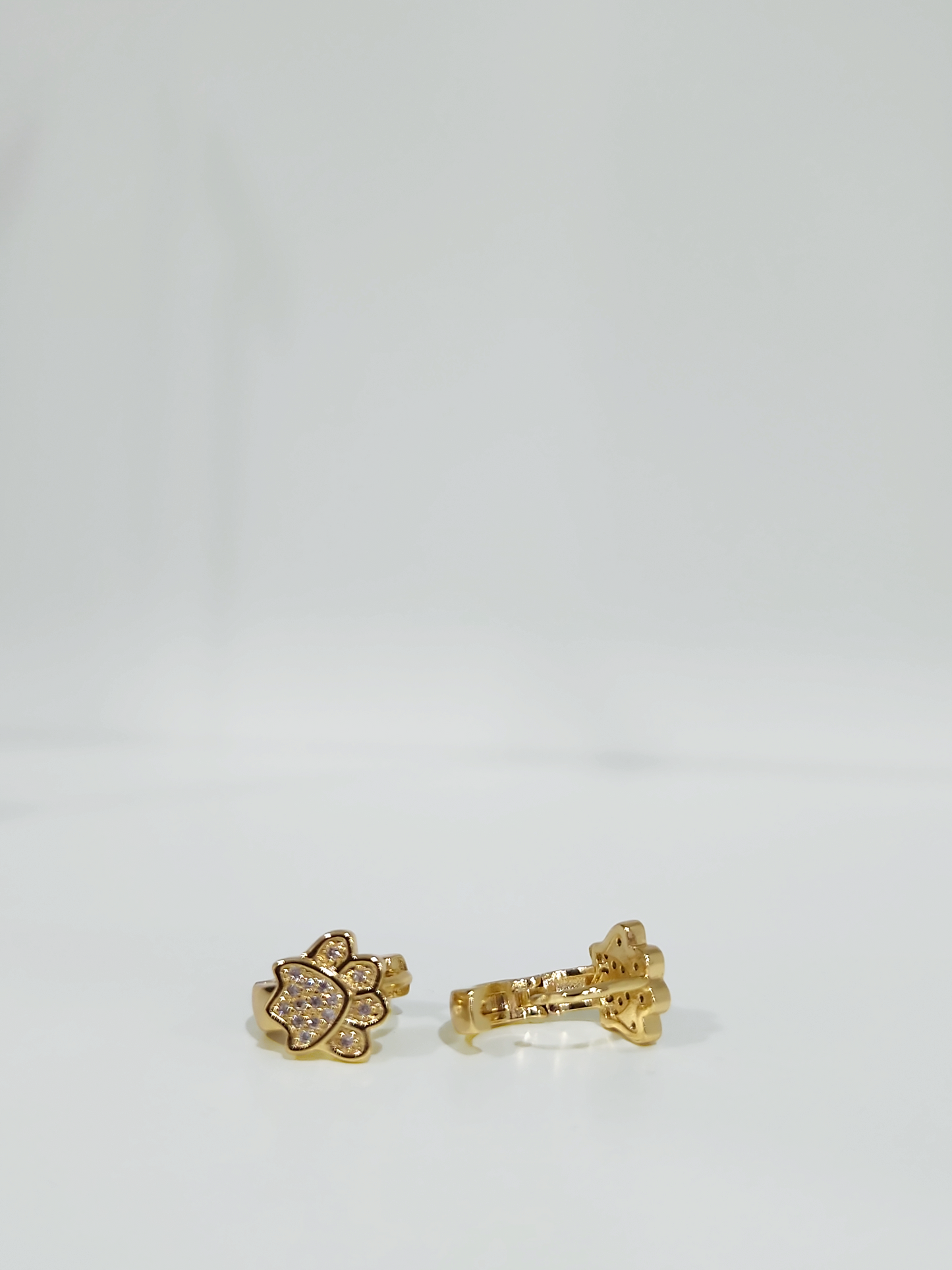 Puppies footprint earrings Hoops