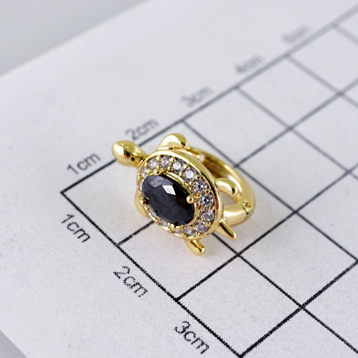 Black Turtle Earring hoops
