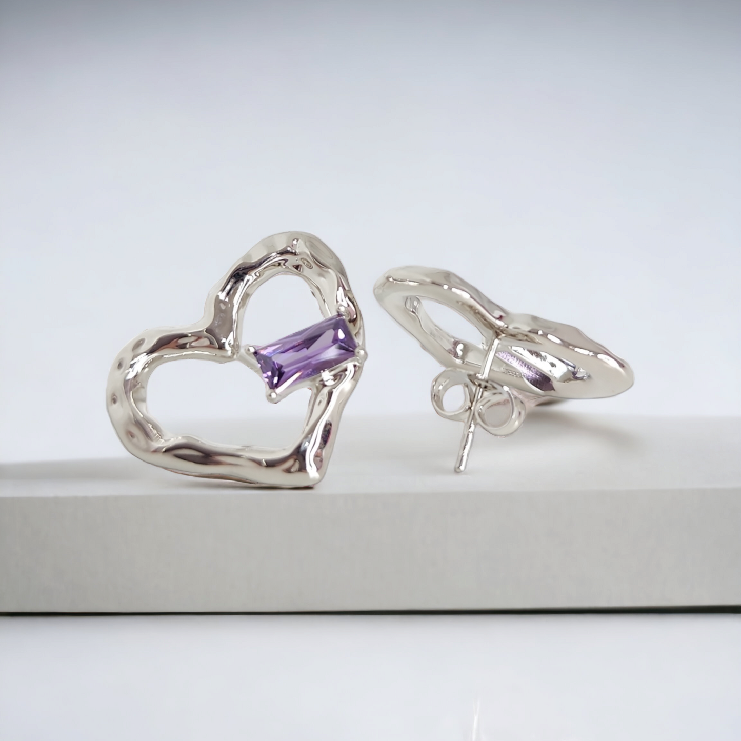 Big Heart Stud Earring