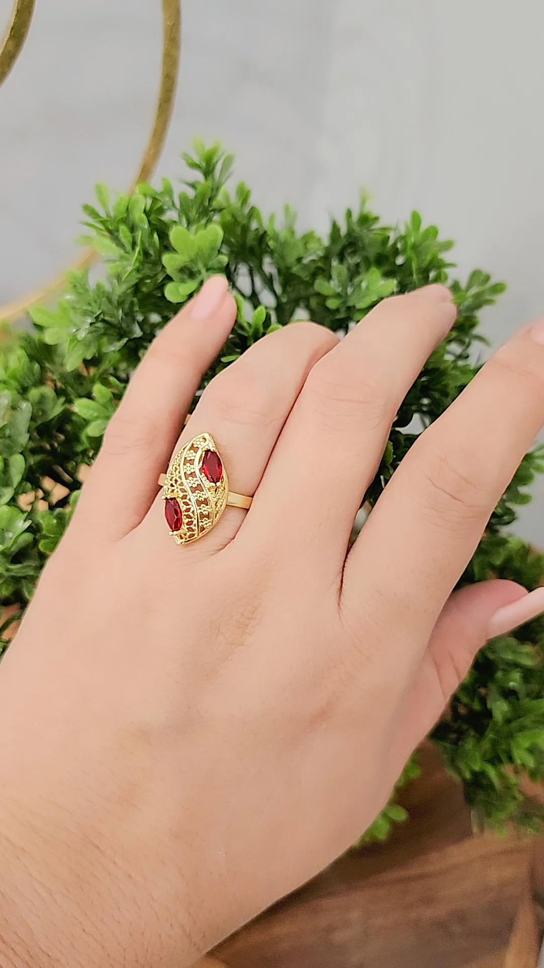 Red Almond Ring