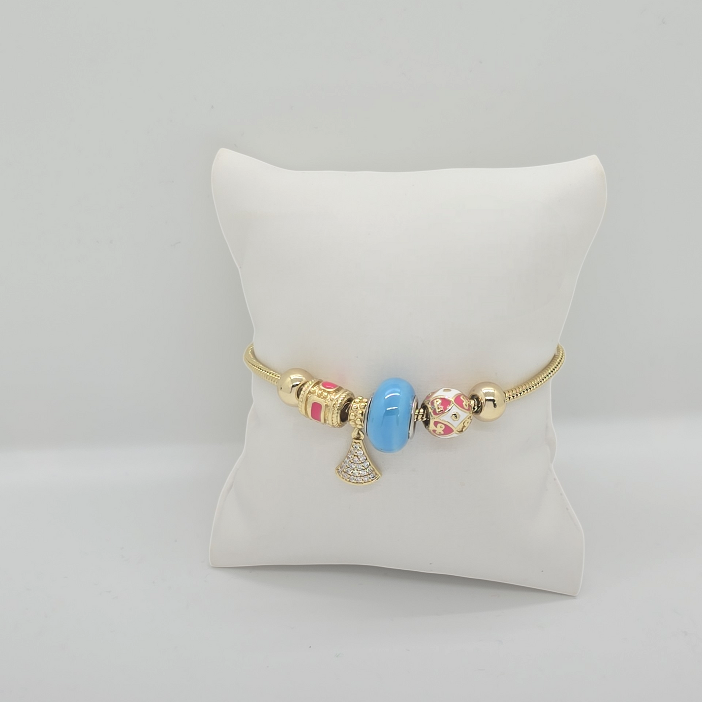 Bracelets with Charms, Gold Dipped 14k