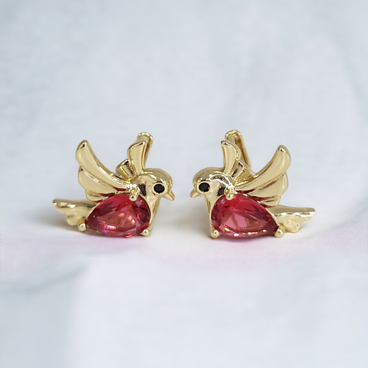 Pink Pigeon Medium Size Hoops