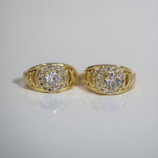 Zircon Medium size Hoops