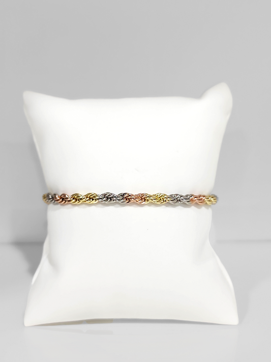 Twisted 3 Tones Bracelet