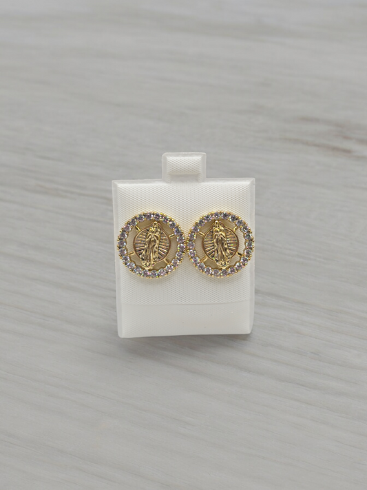 Virgencita earrings stud