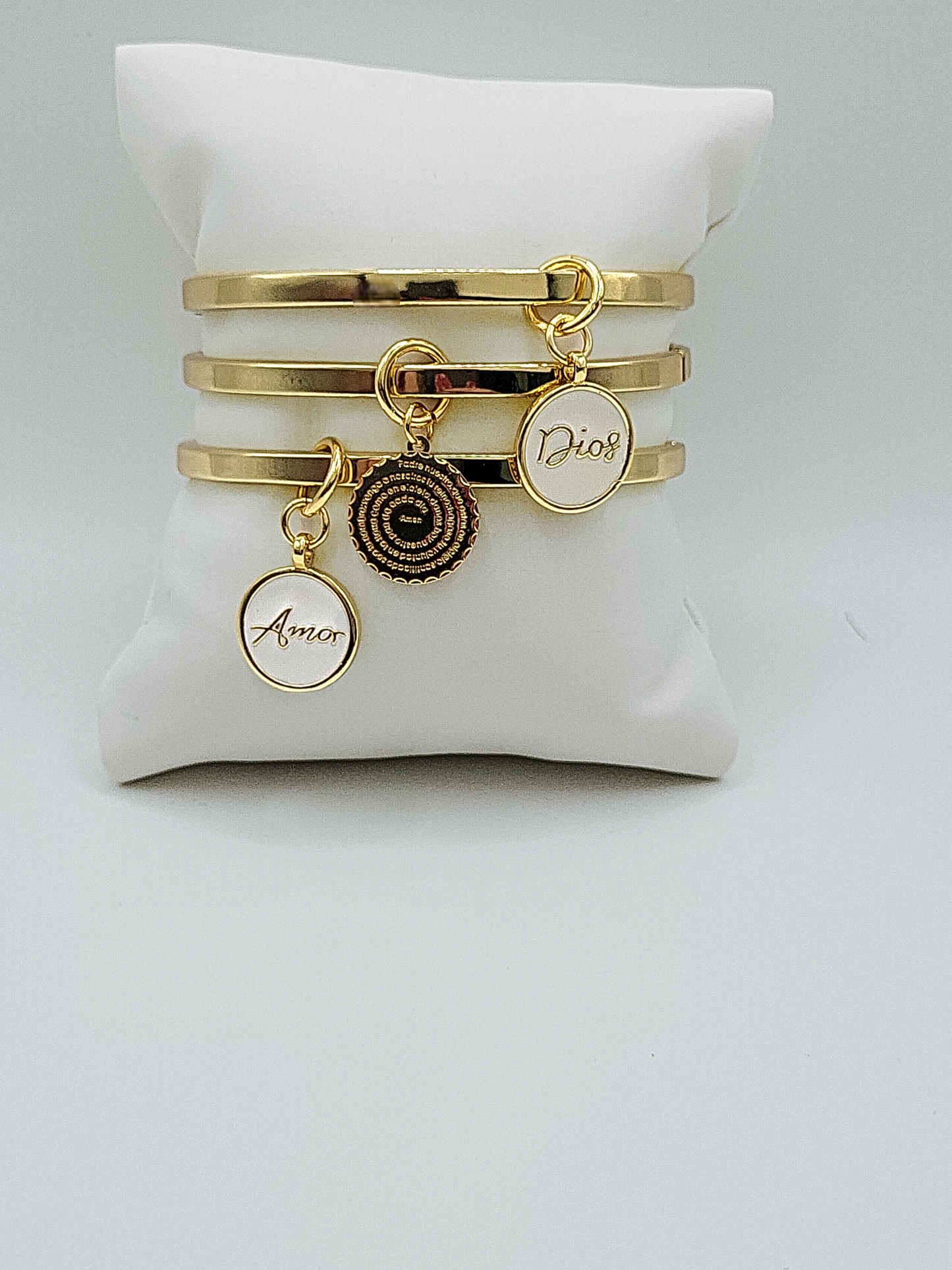 Set of 3 bangles with Charms