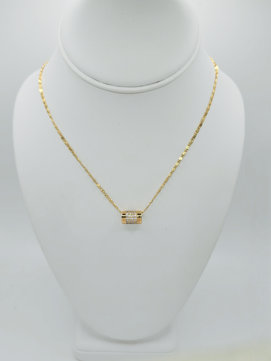 Charm Barrilito with Zircon Necklace