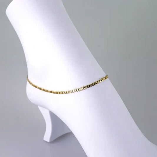 Cuban link Anklet 3mm