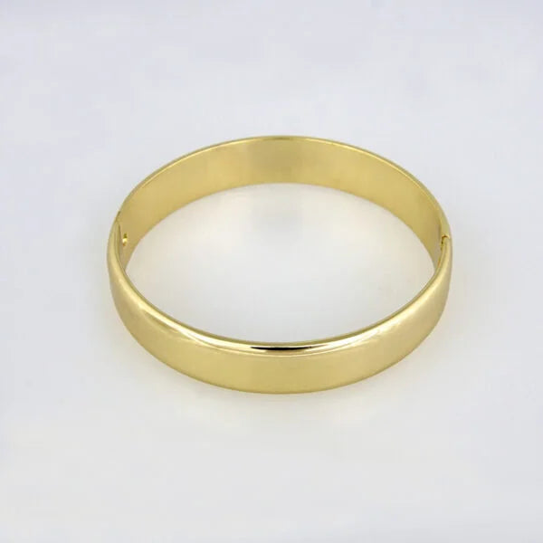 Wide Plain Bangle
