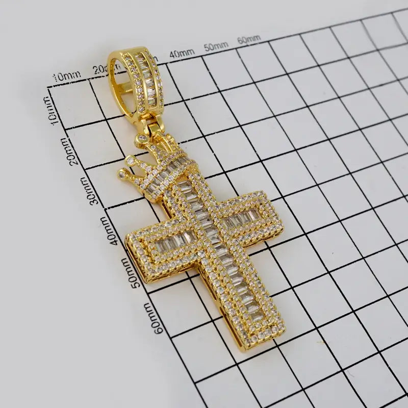 Cross with crown Pendant