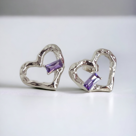 Big Heart Stud Earring
